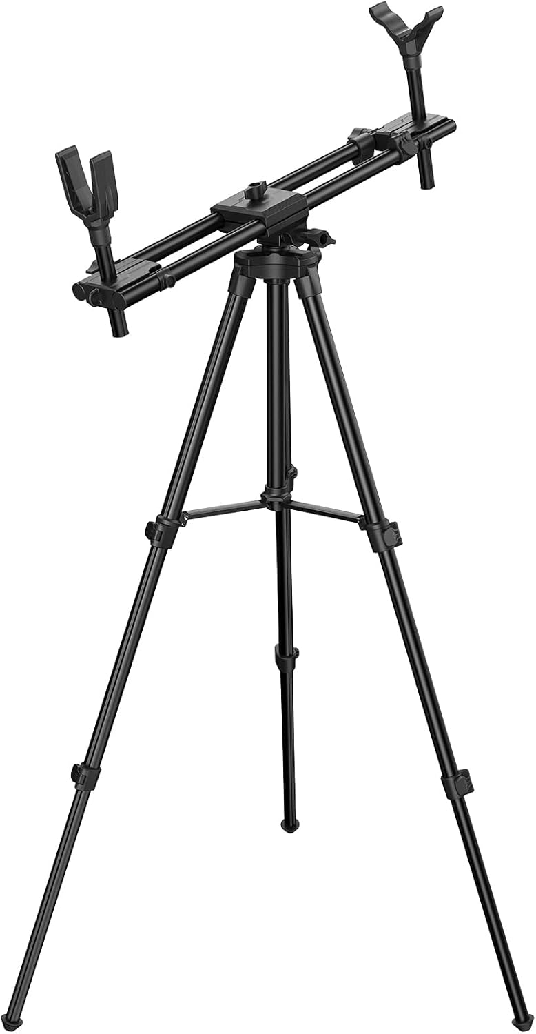 Trakiom Hunting Rests, Shooting Tripod with Dual Frame, Flexible Orientation, Adjustable Height, Shooting Tripod Max Provide Maximum Shooting Stability for Outdoors, Ground Blinds and Hunting - Image 1